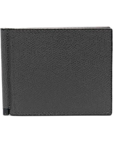 Valextra Simple Grip Bi-fold Wallet - Gray