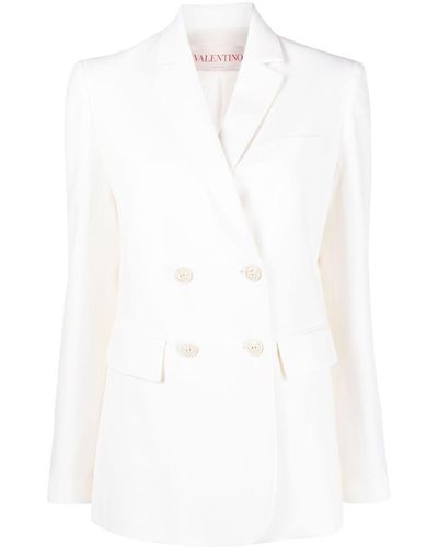 Valentino Garavani Doppelreihiger Blazer - Weiß