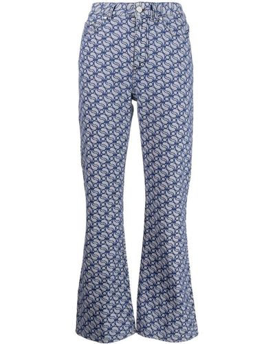 Stella McCartney Pattern Denim Jeans - Blue