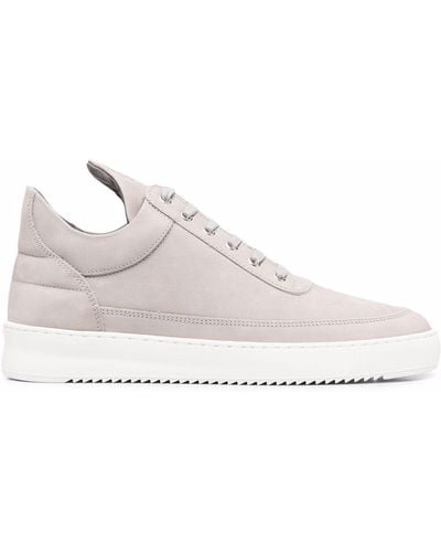 Filling Pieces Leather High-top Trainers - Grey