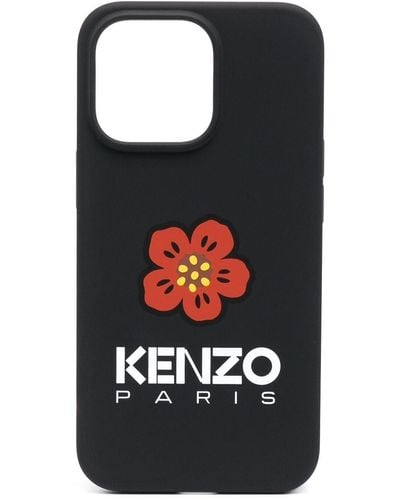 KENZO Logo-print Flower Iphone 13 Pro Case - Black