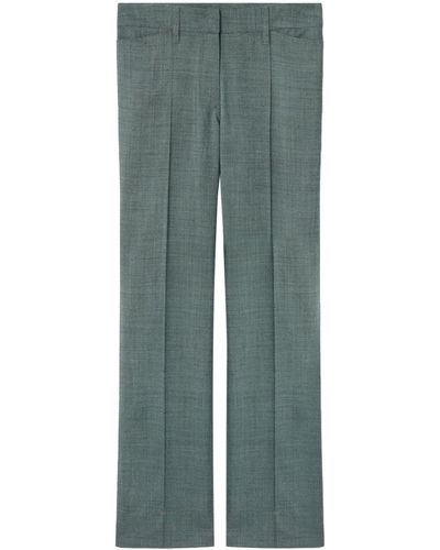 Stella McCartney Seam-detail Wool Tailored Trousers - Green