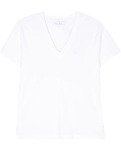 IRO Jolia Logo-hole T-shirt - White
