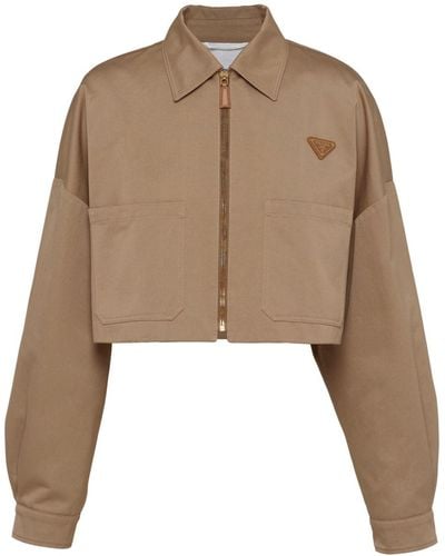 Prada Cropped Jack - Naturel