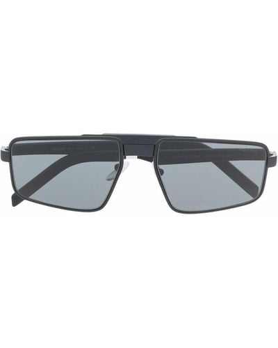 Prada Eckige SPR 61W Sonnenbrille - Grau
