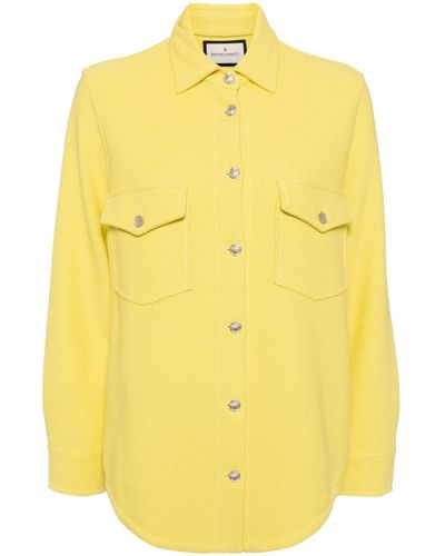 Bruno Manetti Button Up Cotton Shirt - Yellow