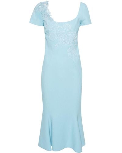 Ermanno Scervino Corded-lace Midi Dress - Blue