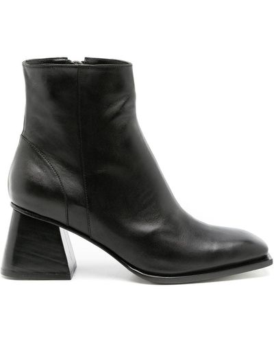 UMA | Raquel Davidowicz 65mm Square-toe Ankle Boots - Black