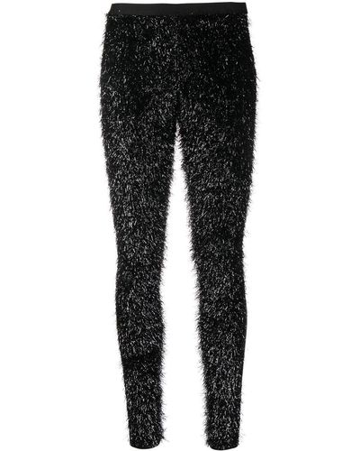 VAQUERA Glitter-detail leggings - Black