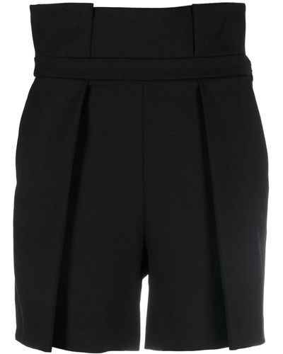 FEDERICA TOSI Pleated Tailored Shorts - Black