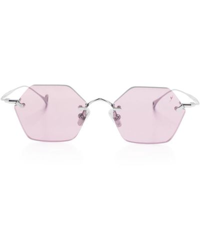 Eyepetizer Carnaby Sonnenbrille mit geometrischem Gestell - Pink