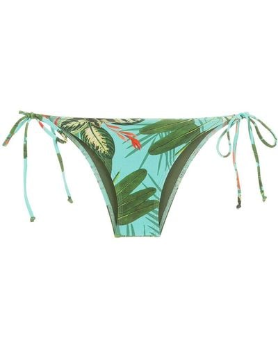 Lygia & Nanny Slip bikini Thai con stampa tropicale - Verde