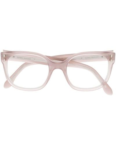 Isabel Marant Brille mit breitem Gestell - Pink