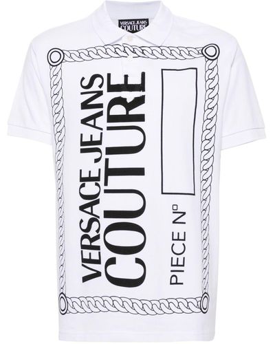 Versace Piece Number Polo Shirt - White