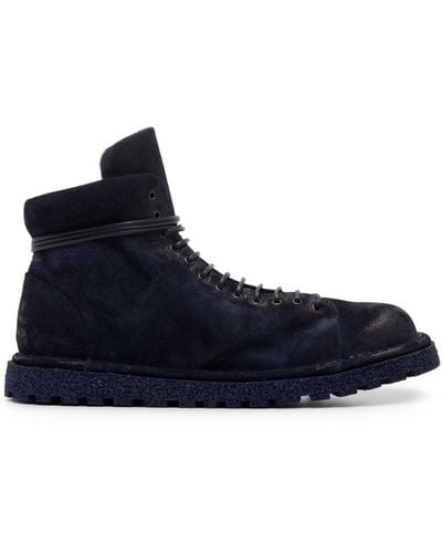 Marsèll Pallottola Pomice Suede Boots - Blue