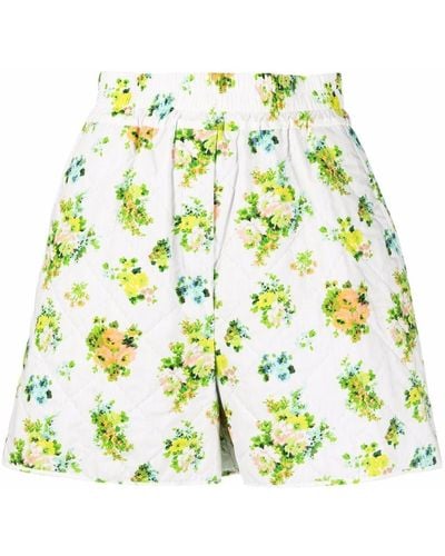MSGM Shorts a fiori - Bianco
