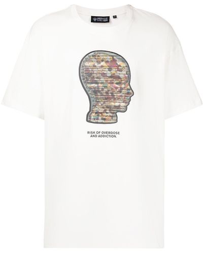 Mostly Heard Rarely Seen Graphic-print Stretch-cotton T-shirt - White