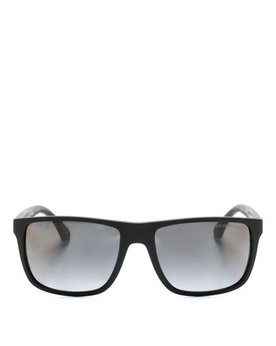 Emporio Armani Ea4033 Rectangle-frame Sunglasses - Gray