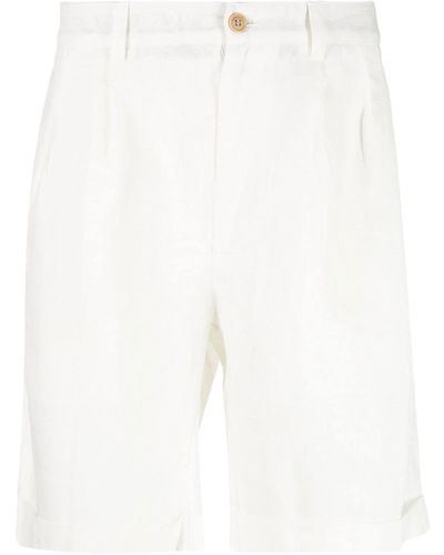 Peninsula Above-knee Length Chino Shorts - White