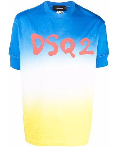 DSquared² グラデーション Tシャツ - ブルー