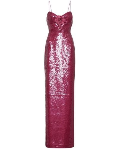Rebecca Vallance Courtney Sequin-embellished Gown - Purple