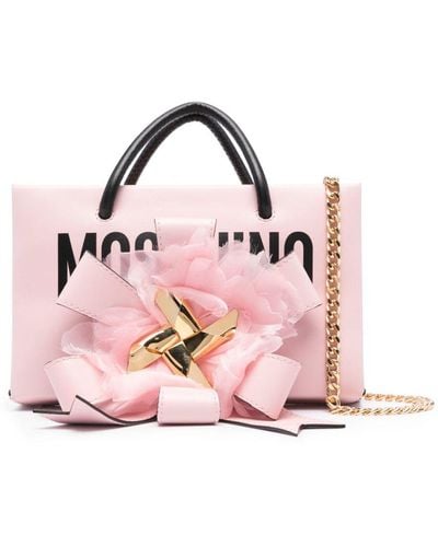 Moschino Handtasche mit Schleife - Pink