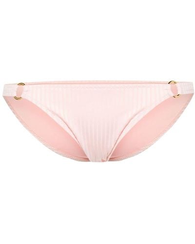 Melissa Odabash Bari Ribbed Bikini Bottom - Pink