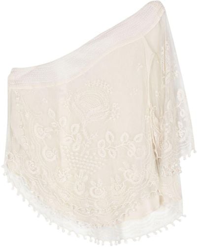 Isabel Marant Victorine Floral-lace Blouse - White