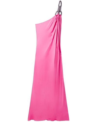 Stella McCartney Kristallverziertes Falabella Abendkleid - Pink