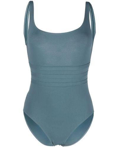 Eres Asia One-piece Swimsuit With Back Neckline - Blue