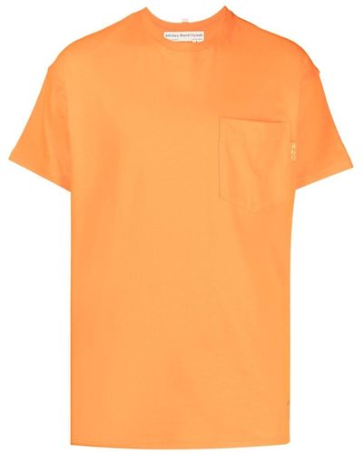 Advisory Board Crystals Chest-pocket Cotton T-shirt - Orange