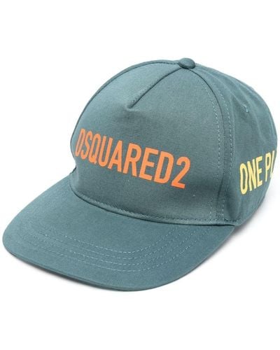 DSquared² Cappello da baseball con ricamo - Blu
