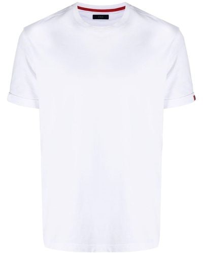 Fay T-shirt Met Logopatch - Wit
