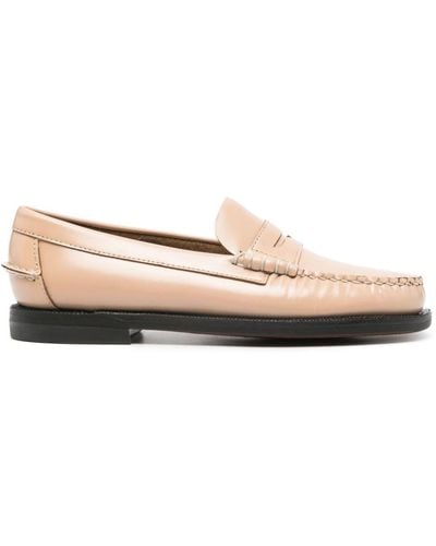 Sebago Stacked-heel Leather Loafers - Pink