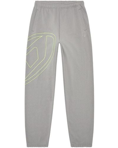DIESEL P-marky-megoval-d Cotton Track Trousers - Grey