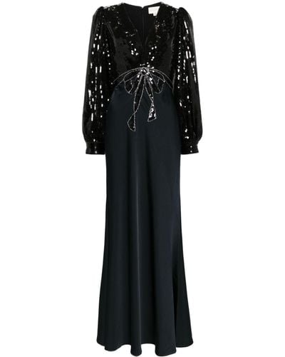 Sachin & Babi Lane Sequined Gown - Black