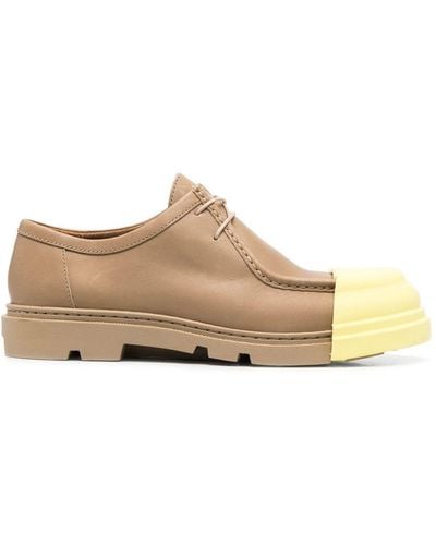 Camper Two-tone Lace-up Loafers - Brown