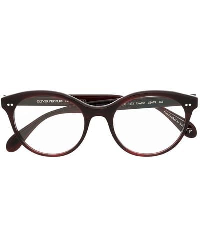 Oliver Peoples Gwinn Round-frame Sunglasses - Brown