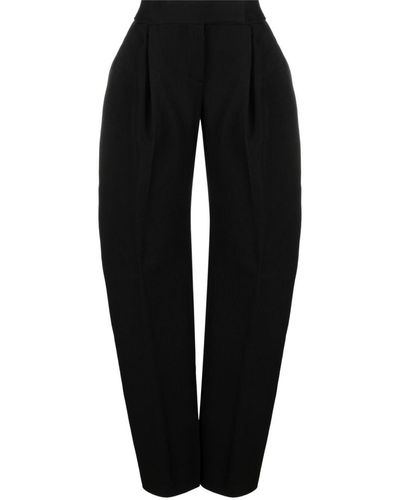 The Attico Pantalon de tailleur à coupe ample - Noir