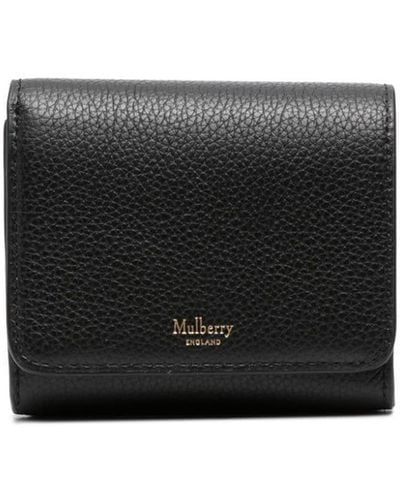 Mulberry Logo-print Leather Wallet - Black