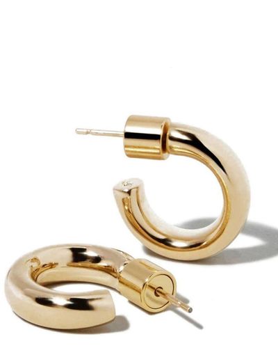 Jennifer Fisher Micro Lilly huggie-hoop Earrings - Metallic
