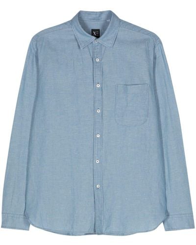 Xacus Chambray Longsleeved Shirt - Blue