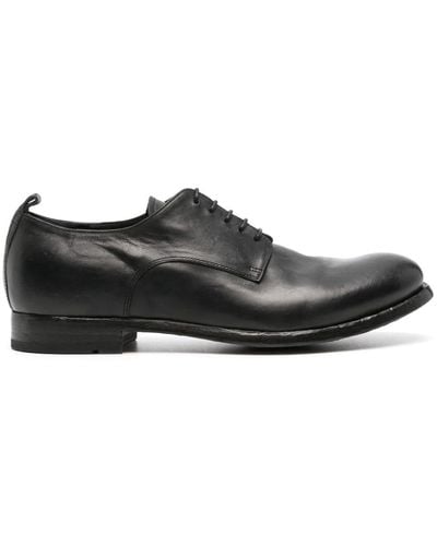 Officine Creative Stereo 20mm Leather Derby Shoes - Black
