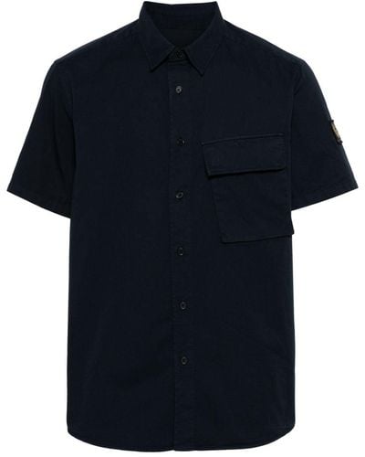 Belstaff Overhemd Met Korte Mouwen - Blauw