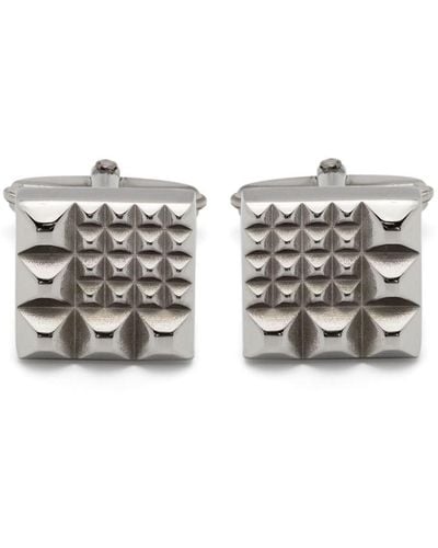 Lanvin Studded Square Cufflinks - Gray