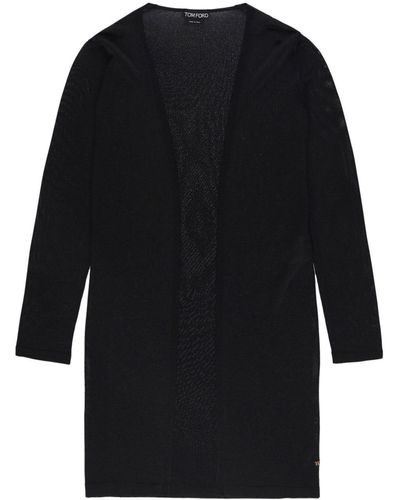 Tom Ford Long Knitted Cardigan - Black