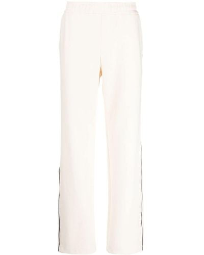 MCM Essential Logo-embroidered Track Trousers - White