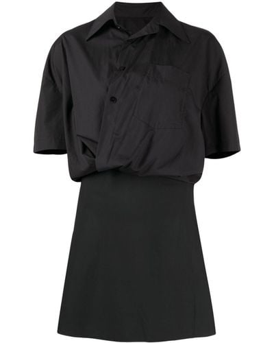 JNBY Wrapped Short-sleeved Dress - Black