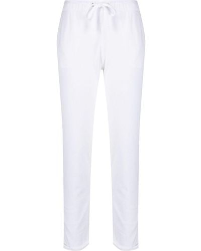 Majestic Filatures Pantalon droit à lien de resserrage - Blanc