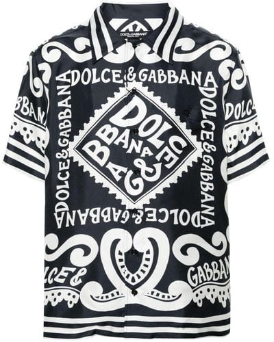 Dolce & Gabbana Marina シャツ - ブラック